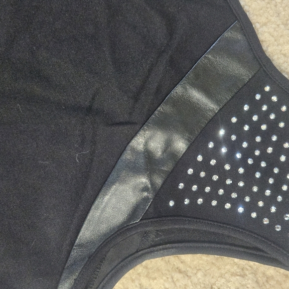 NWOT Express Black Rhinestone Bodycon Dress Size Small - Picture 8 of 9